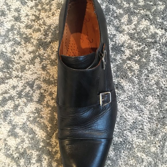 Monk-strap black Men's dress shoes Massimo Matteo - Picture 3 of 5